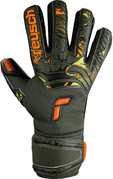 Reusch Attrakt Gold X Junior  5372055 5555 green grey front